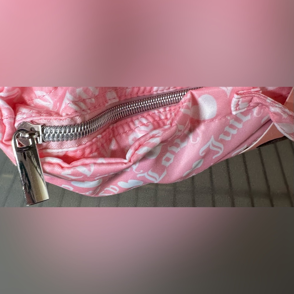 Juicy Couture logo Pink Heart Tote bag inset shoulder strap - Picture 6 of 6